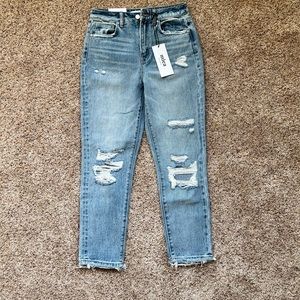 Mica Denim- super high tapered crop. NWT